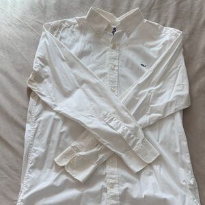 Vineyard Vines White Casual Button-Down Shirt